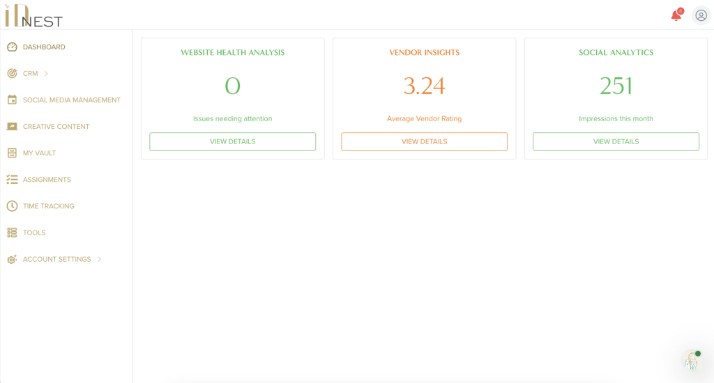 IDnest Dashboard